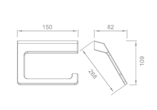 zinc paper holder