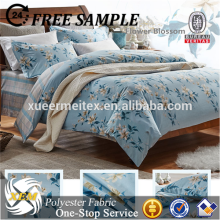 Printed microfiber pongee fabric for bedding