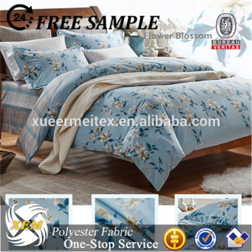 Printed microfiber pongee fabric for bedding
