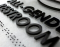 Nomor Rumah Bantuan 3D Akrilik dengan tanda Braille