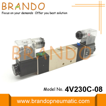 24VDC 4V230C-08 Pneumatikventil 5 Wege 3 Position