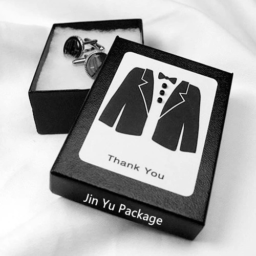 Popular Simple Cardboard Paepr Gift Jewelry Cufflinks Ties Packaging Boxes