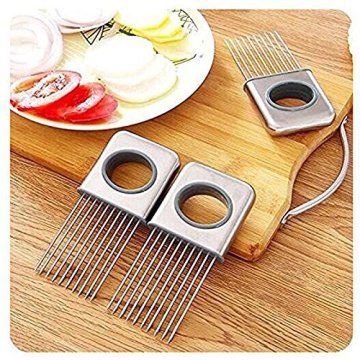 Stainless Steel Kitchen Onilon Slicer Holder For Vegetable