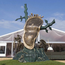 theme park statue art deco metal craft salvador dali sculpture