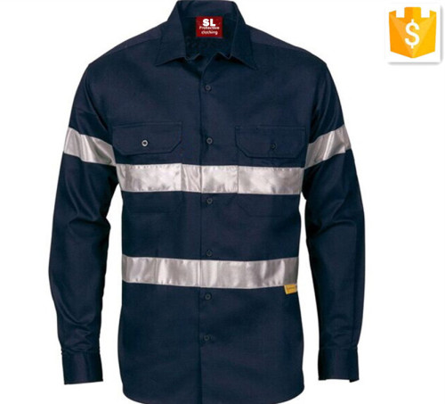 Men's Classical Work Shirt Softextile Hi Vis Work Shirt