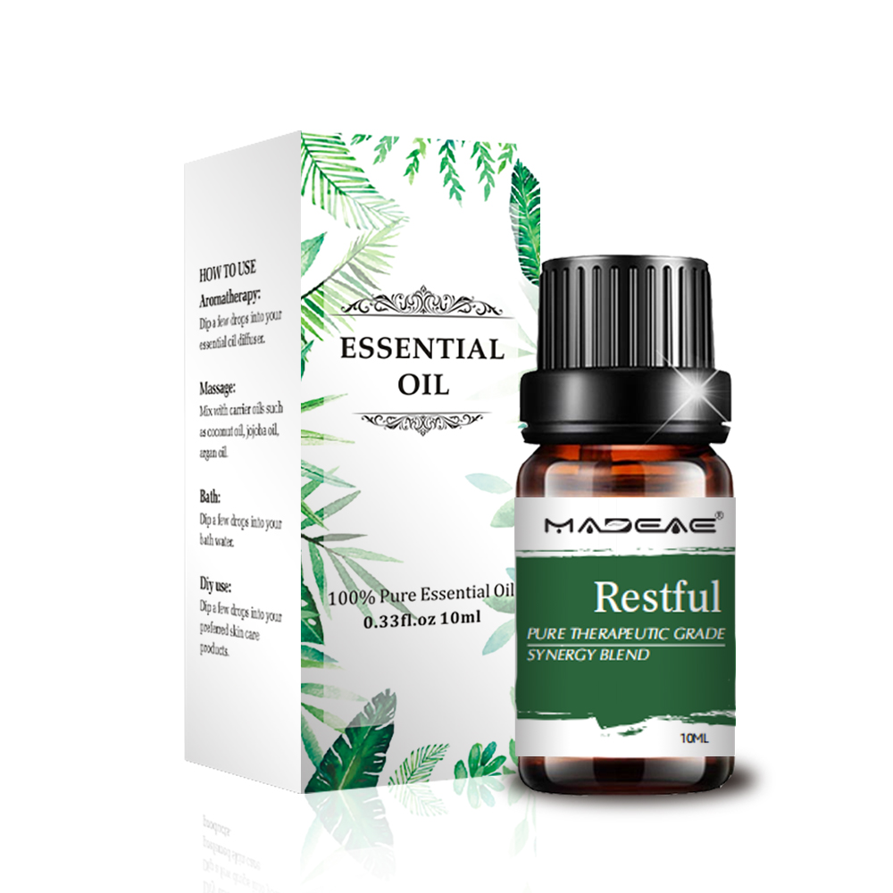 100% de aromaterapia natural pura RESTful Blended Beled Oil