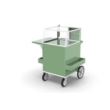 Beautiful Fresh Juice Cart: Delicate Beverage Drinks Stand