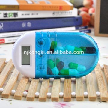 2 compartment digital pill box with timer