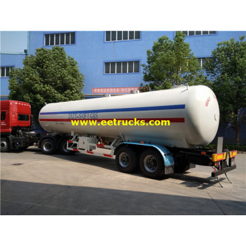 45cbm 2 essieux LPG Semi Trailer Tankers