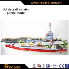 DIY 3d aircraft carrier puzzle model,3d eva puzzle,jigsaw puzzle