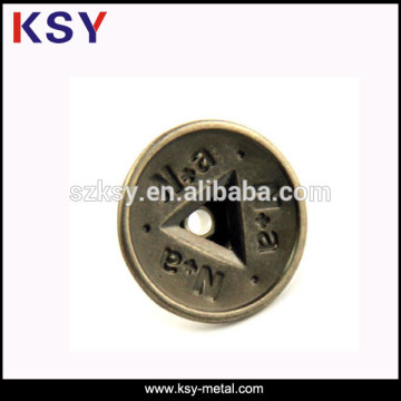 Retro metal copper button for Clothes