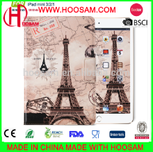 2016 China fashion cartoon flip leather case for ipad mini