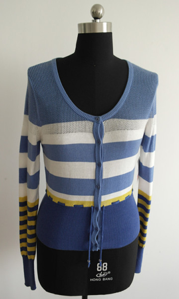 Fashion stripe cardigans women formal