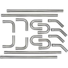 Universal 2.5" Exhaust Tubing Mandrel Bend Pipe Kit: Straight & U-Bend