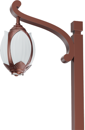 Lotus LED Outdoor Garden Lamp Street Light Head