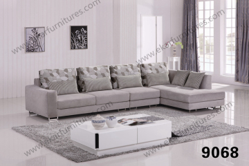Indoor Trendy Sleek Bentwood Fabric Sofa