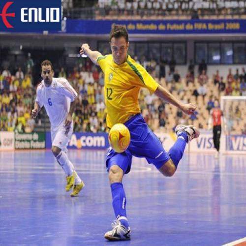 Tapete de proteção de piso esportivo de plástico ecológico de 4,5 mm Pvc de vinil esportivo para quadra de futebol coberta Tapete de futsal