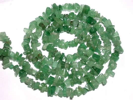 Perles de puce d&#39;aventurine verte 32 &quot;