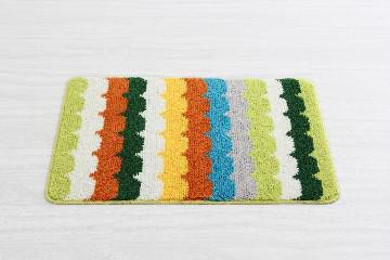 colorful wave style room mat
