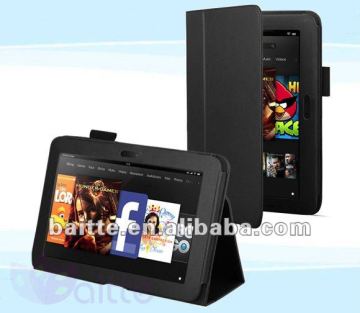 Lastest stander style for Kindle fire HD leather case