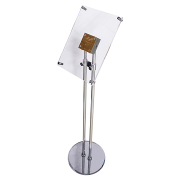 metal acrylic sign floor POP display stand