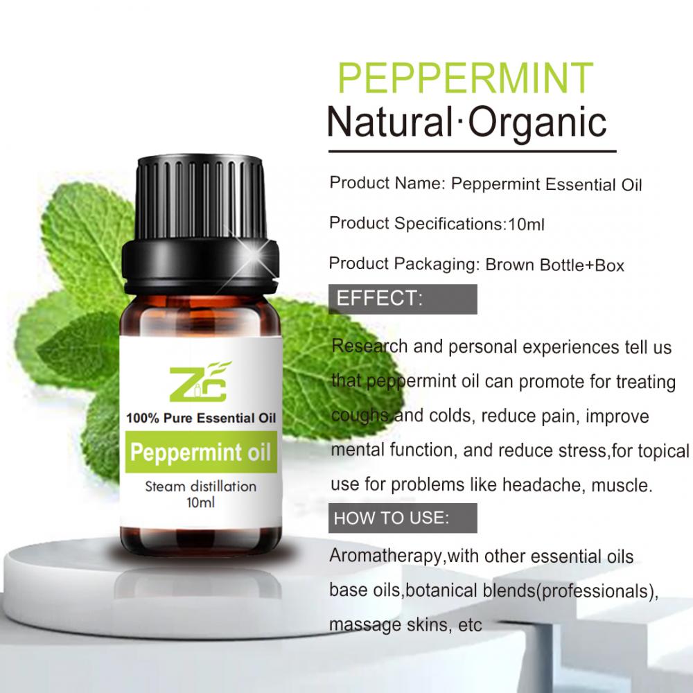 Grosir 10ml Aromaterapi Minyak Esensial Organik Peppermint