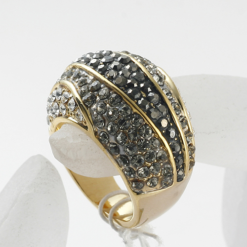 Logam aloi Rhinestone emas saduran jari cincin baru tiba fesyen elegan cincin