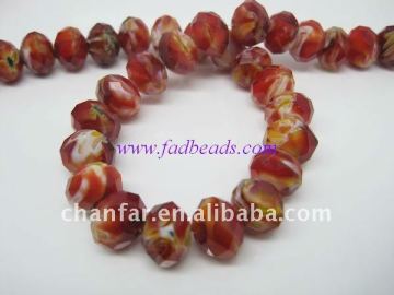 colorful cut crystal glass beads