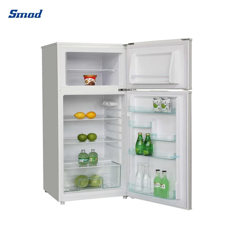 210L Home Use Double Door Manual Defrost Top Freezer Refrigerator