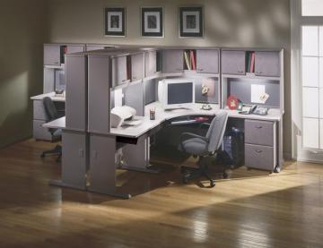 Free Standing Office Managment Workstation Of Two Person