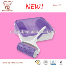 high quality plastic fondane cake decoration tool cake modeling pattern embosser tool