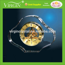 Wholesale crystal mechanical desk clock for business gift
