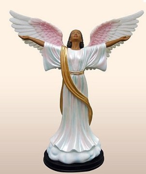 Polyresin God Bless Me Custom Angel Figurine