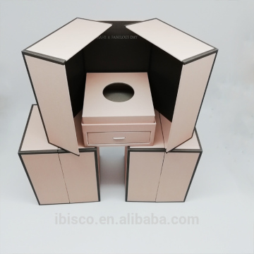 wholesale handmade cardboard paper flower packaging box