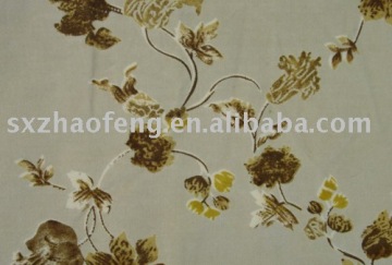 velvet printed fabric