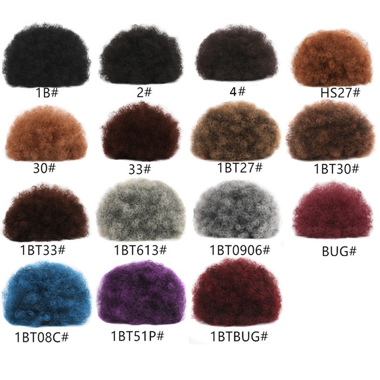 Wholesale Synthetic Hair Bun Afro Puff Kinky Curly Short Hair Bun Chignon Hairpiece