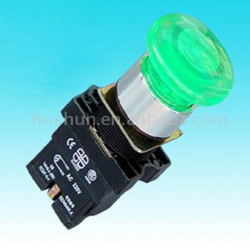 Illuminated Mushroom Button Switch