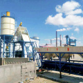 HZS75 lifting hopper commercial concrete mixing plant