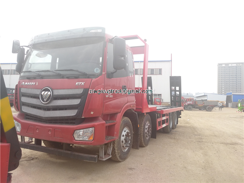 Foton 8X4 22-30 طن شاحنة نقل مسطحة مقعرة