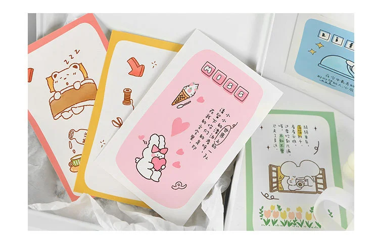 30PCS Set Lovely Designs Gift Post Paper Card for Memos