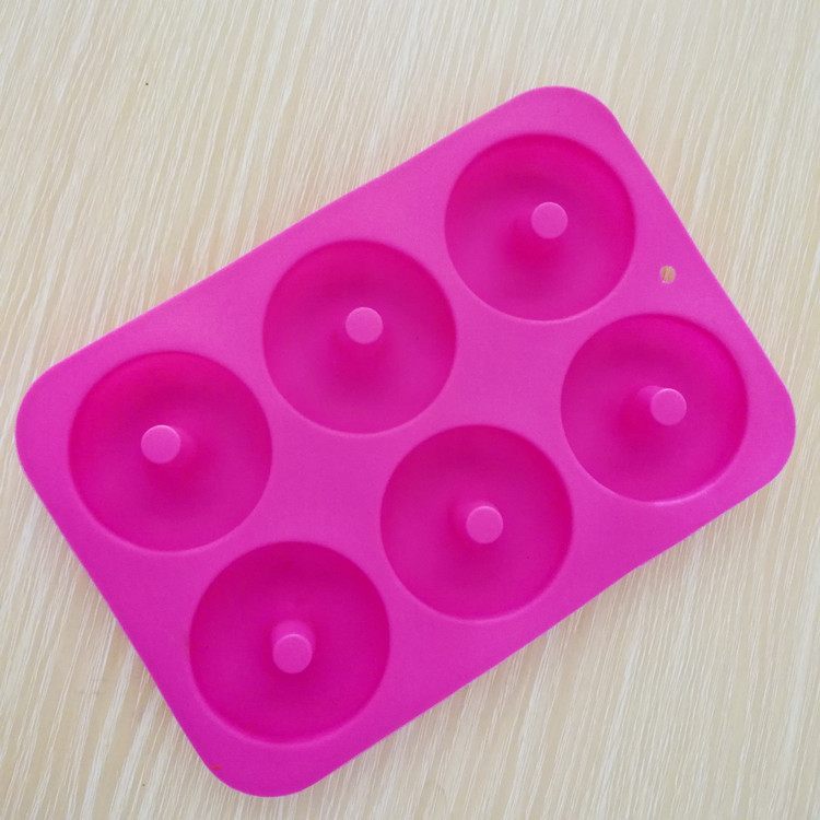 6 Holes Silicone Semi Sphere Mold Non Stick Silicone Cake Mold BPA Free Half Ball Sphere Mold, Suitable for Chocolate, Baking