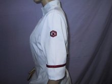 iron free with embroidery & logo lady promote garment