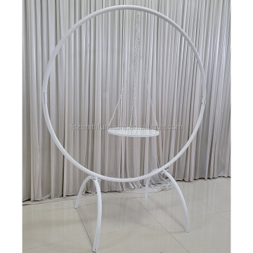 Round Metal Cake Swing Display Stand for Wedding Decorations
