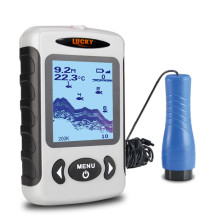 FF718 Portable Lucky Screen Echo Sounder Transducer Sonar Fish Finder GPS Water Depth Locator