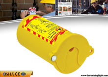 Yellow Pneumatic Gas Cylinder Lockout Tagout