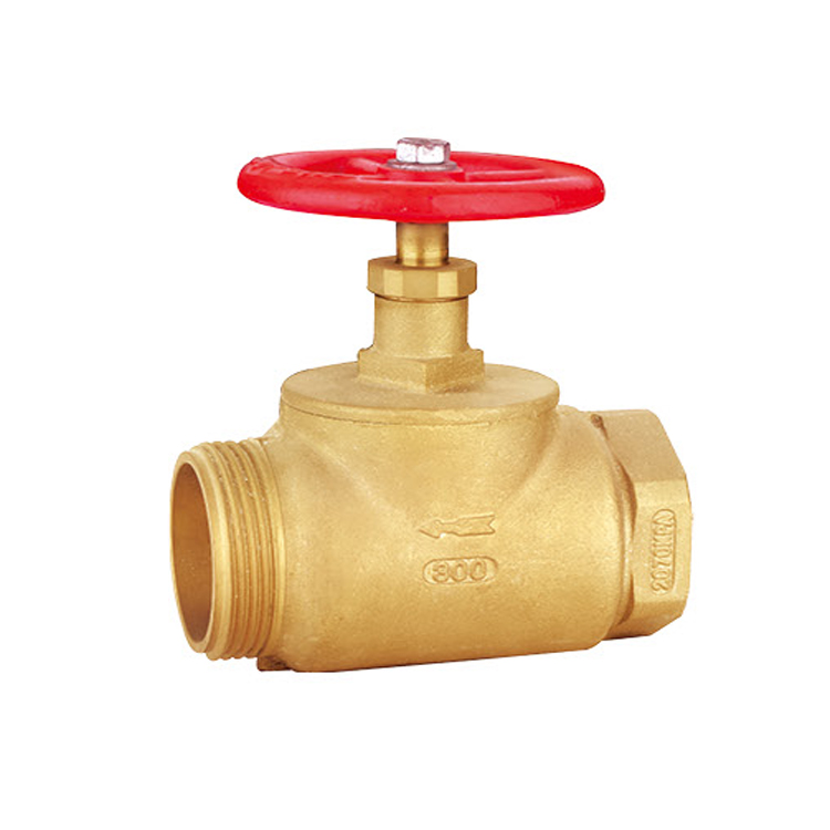 21/2'''FXF brass stop valve fire safety valve red painted iron handwheel fire protection valve