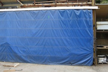 PVC coated protective building tarpaulin