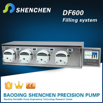 Fluid dispensing peristaltic pump machine