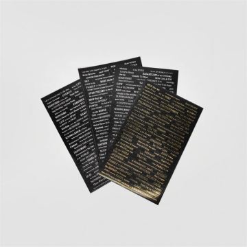 Custom Foil Gold Silver Journaling Stickers
