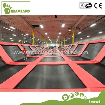 2014 play land bungee trampoline park plastic equipment